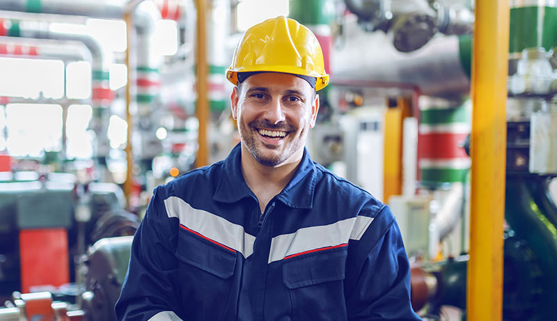 smiling male mechanic