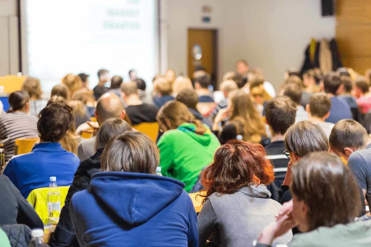 group of adults in a classroom